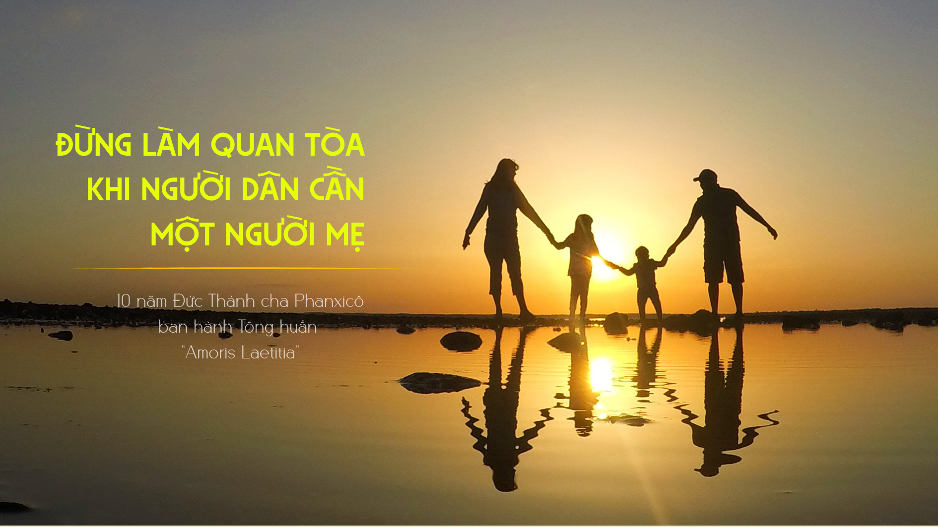 Đừng làm quan tòa khi người dân cần một người mẹ